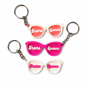Porte-clés "Drama Queen" - Impression 3D multicolore personnalisable