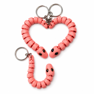 Porte-clés Serpent Articulé - Impression 3D personnalisable